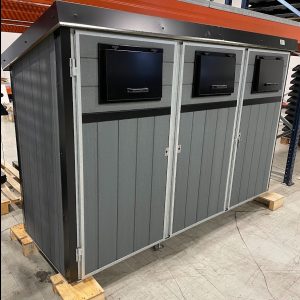 Hannäs -jäteastiasuoja 3 x 660L (outlet)